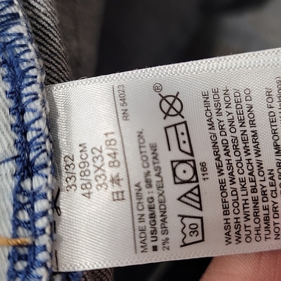 Gap Size 33x32 Slim Denim Blue Jeans - Picture 13 of 13